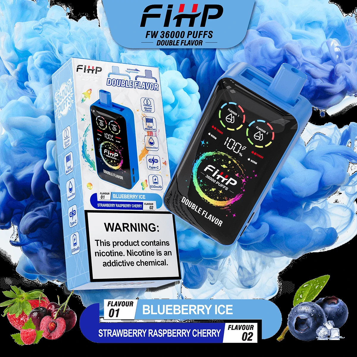 FIHP 36000パフ 2-in-1 使い捨て電子タバコ - image 6