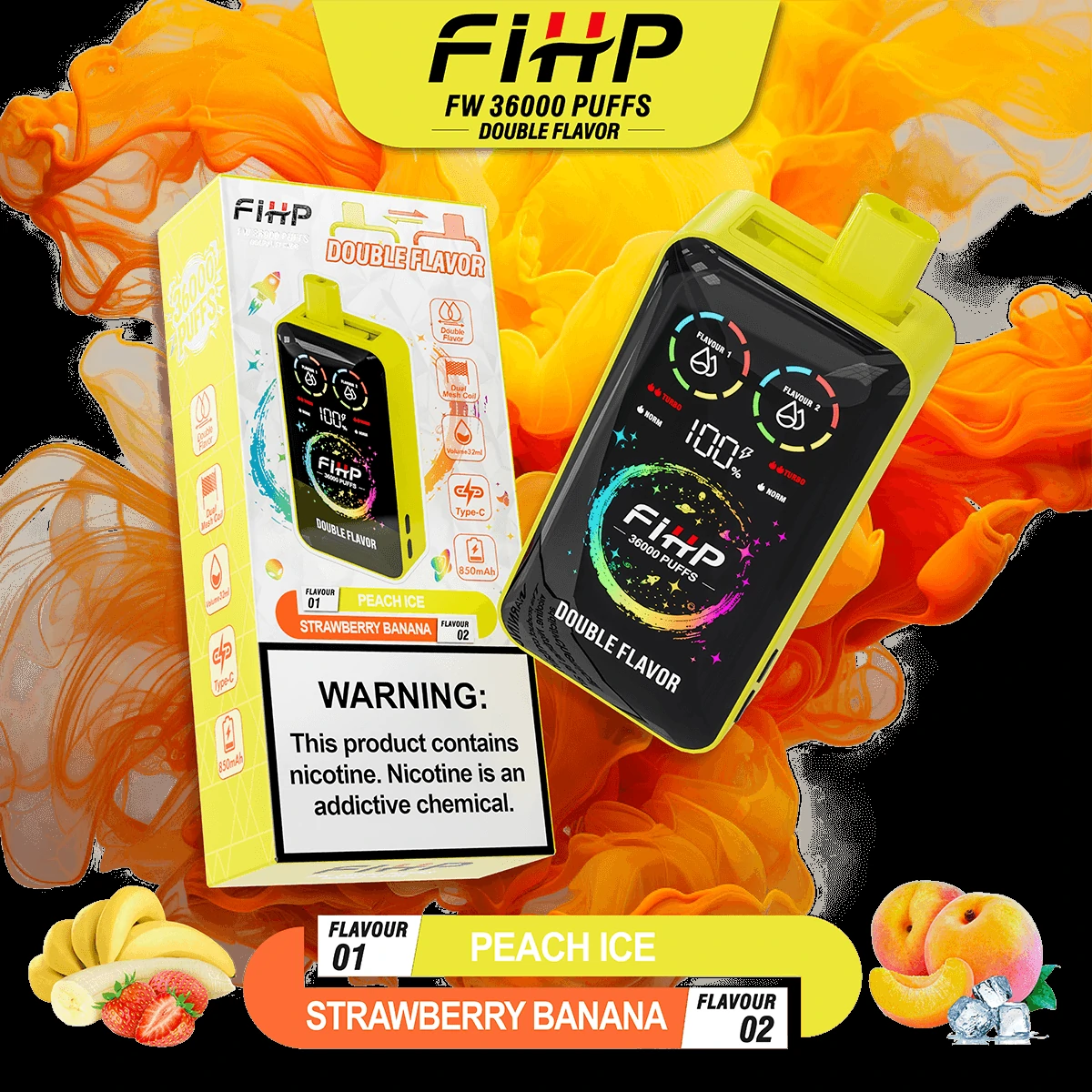 FIHP 36000パフ 2-in-1 使い捨て電子タバコ - image 9