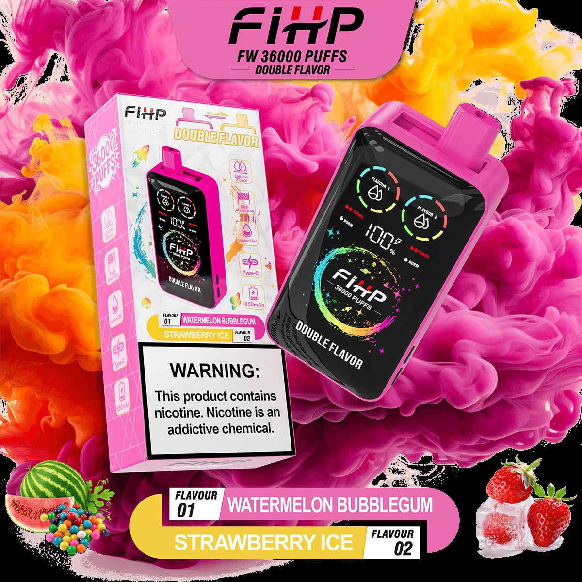 FIHP 36000パフ 2-in-1 使い捨て電子タバコ - image 4
