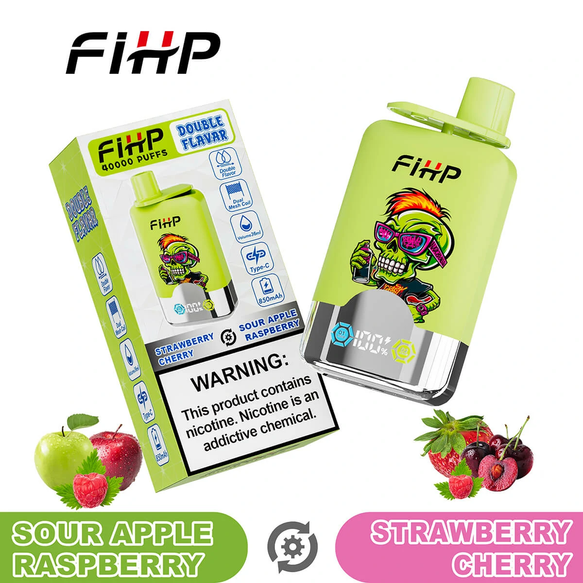 FIHP 40000パフ 2-in-1 使い捨て電子タバコ - image 3
