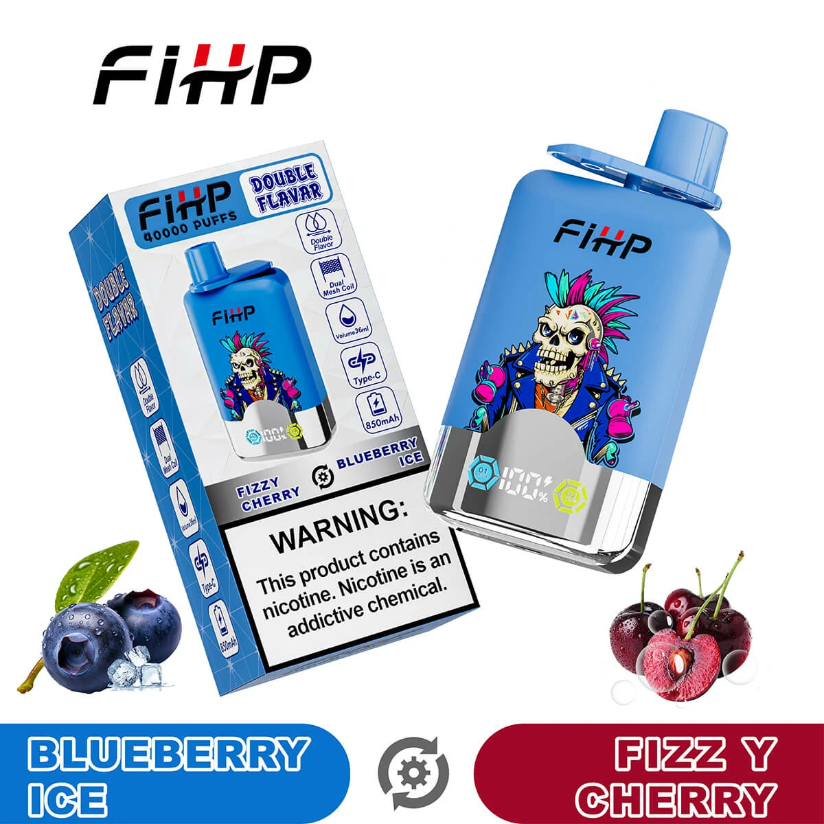 FIHP 40000パフ 2-in-1 使い捨て電子タバコ - image 6