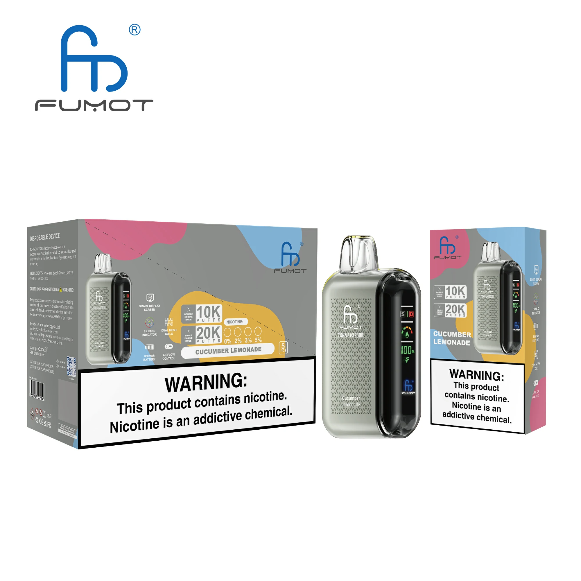 Fumot Tornado 20000パフ 使い捨て電子タバコ - image 9