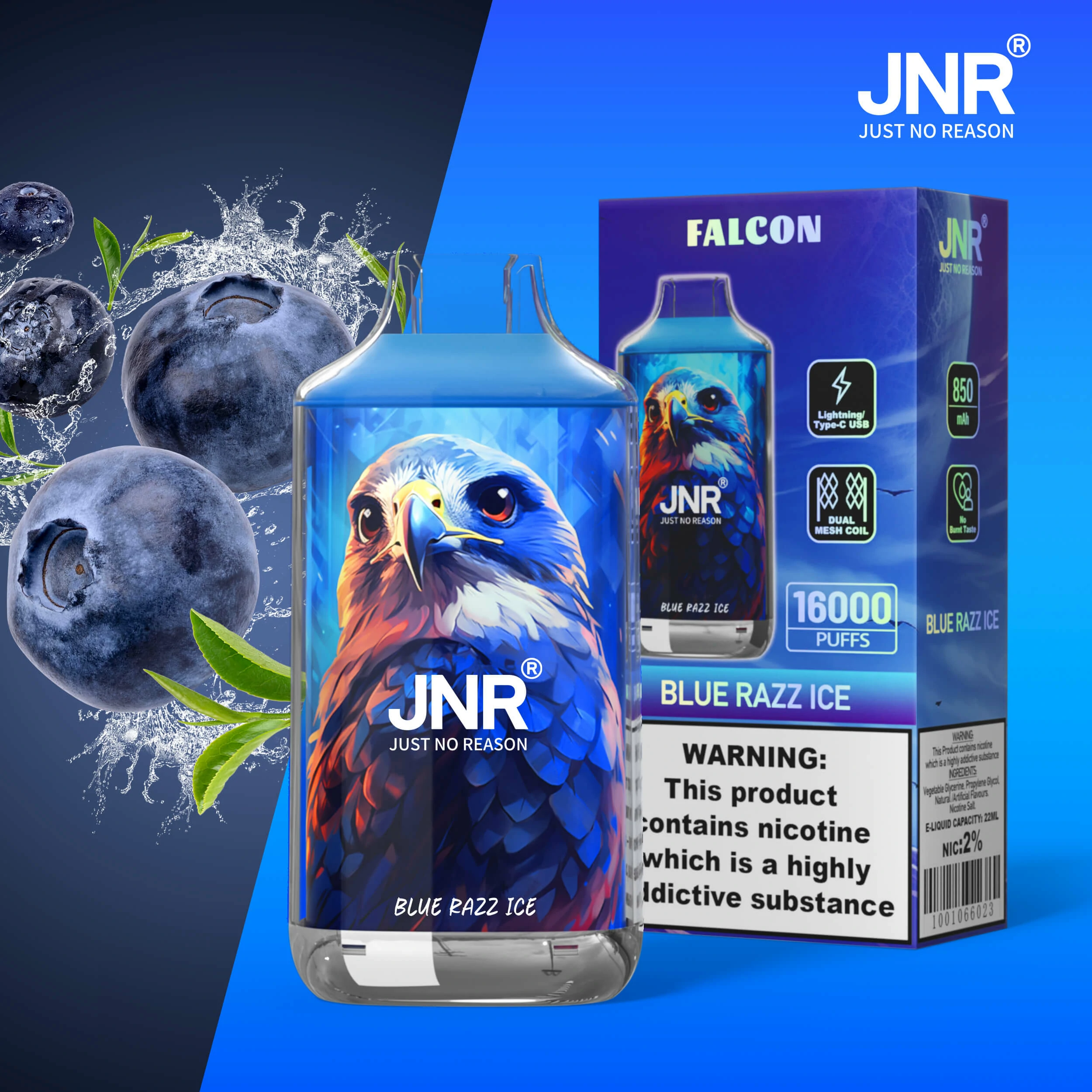 JNR Falcon 16000パフ 使い捨て電子タバコ - image 2