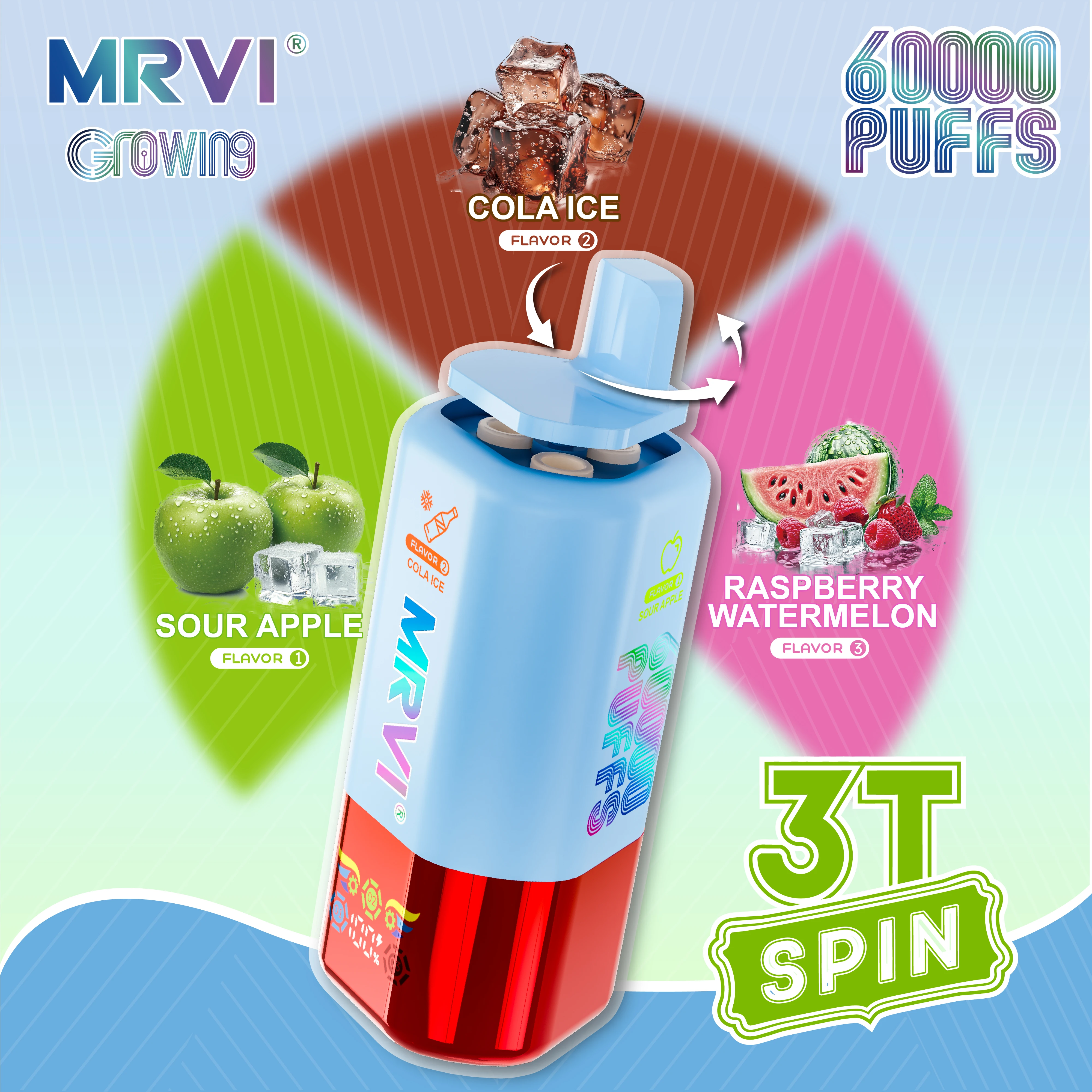 MRVI GROWING 3T SPIN 60000パフ 使い捨て電子タバコ - image 7