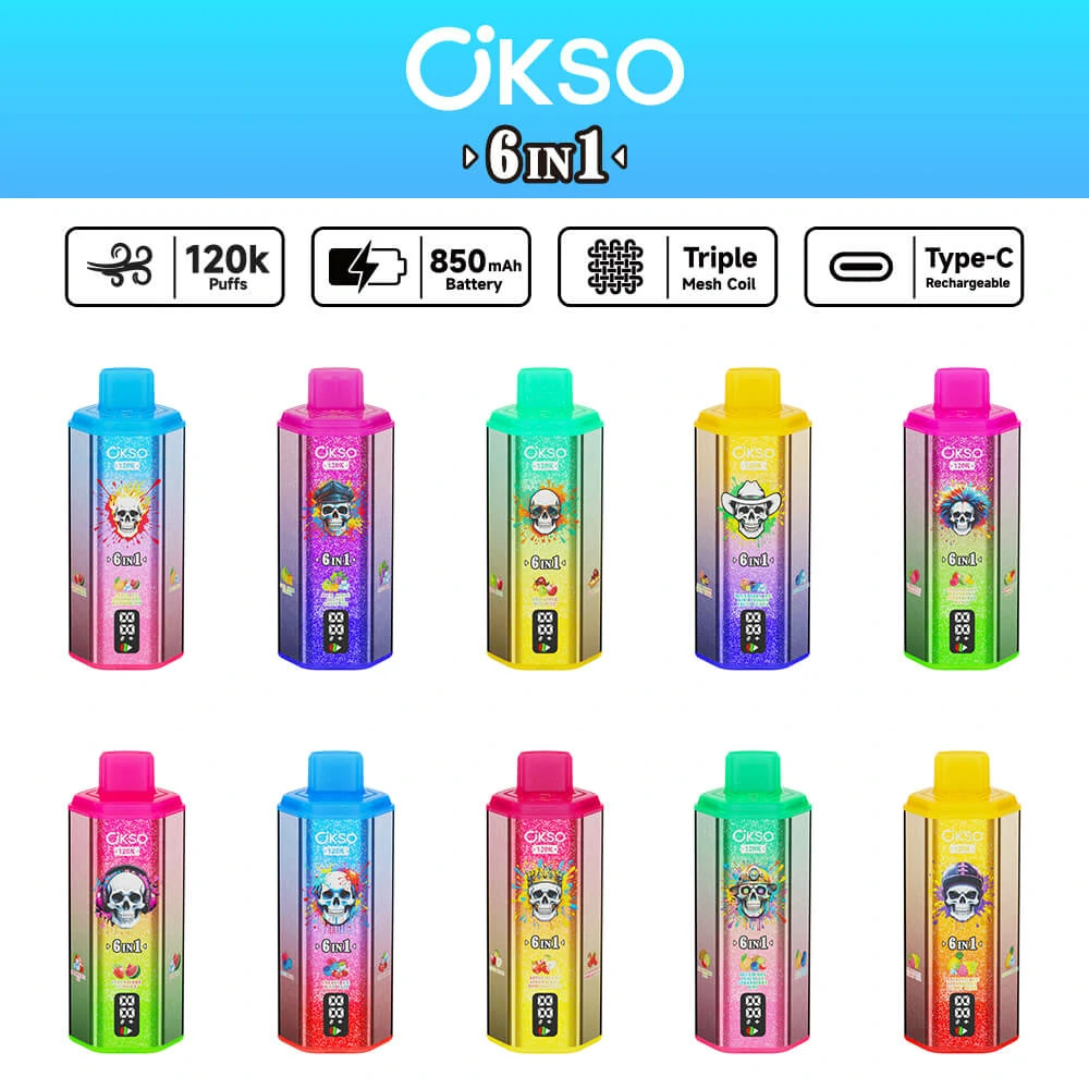 Okso 120000パフ 6-in-1 使い捨て電子タバコ - image 10
