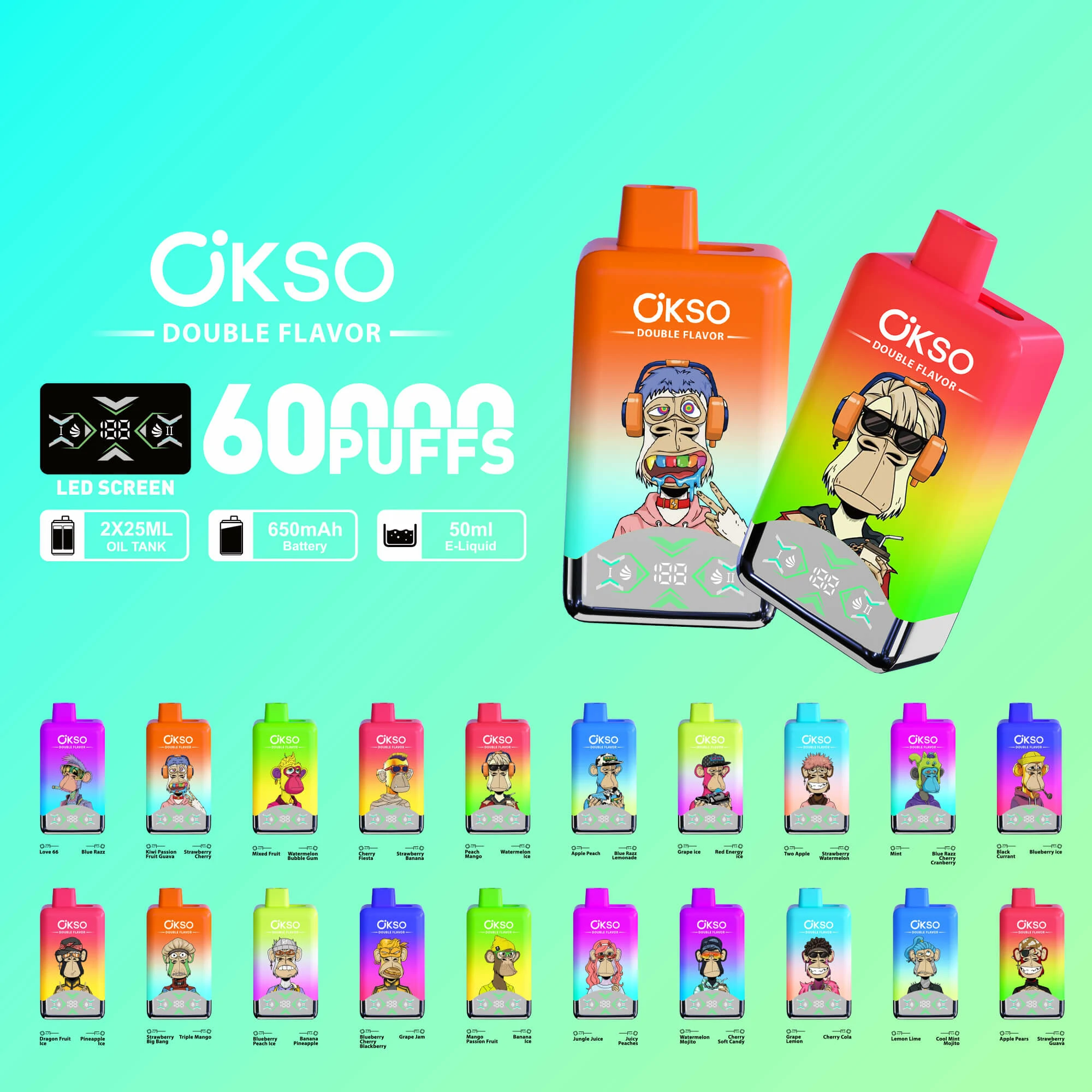 OKSO 60000パフ 使い捨て電子タバコ - image 7