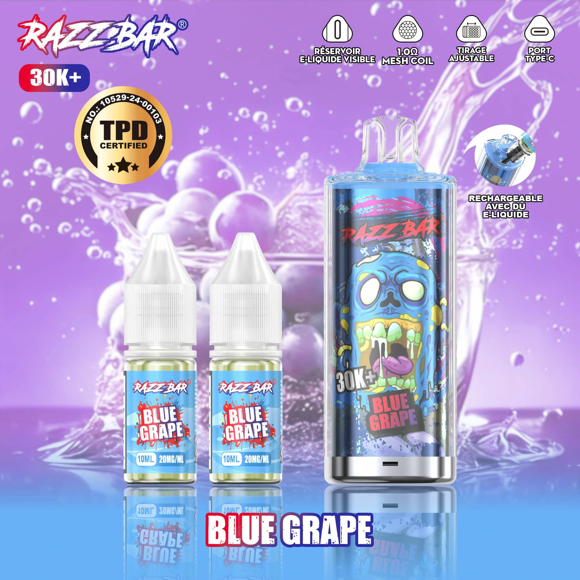 Razz Bar 30000パフ 使い捨て電子タバコ - image 2