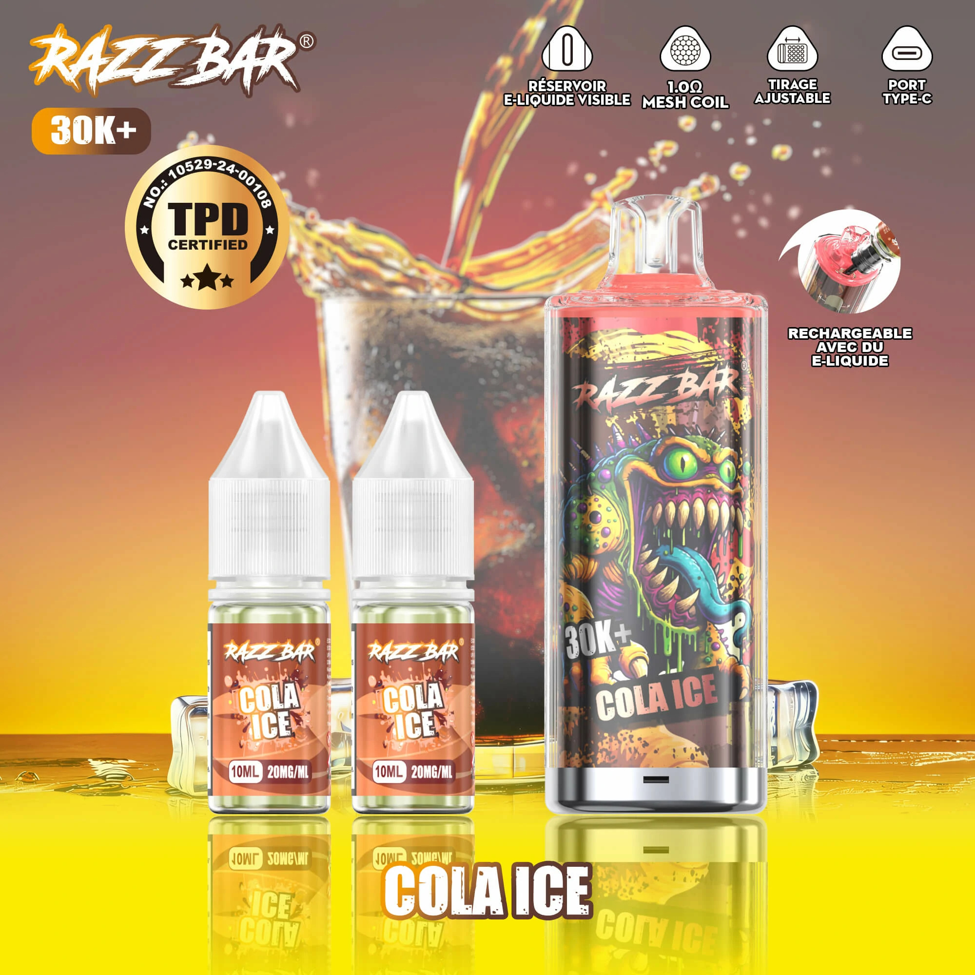 Razz Bar 30000パフ 使い捨て電子タバコ - image 4