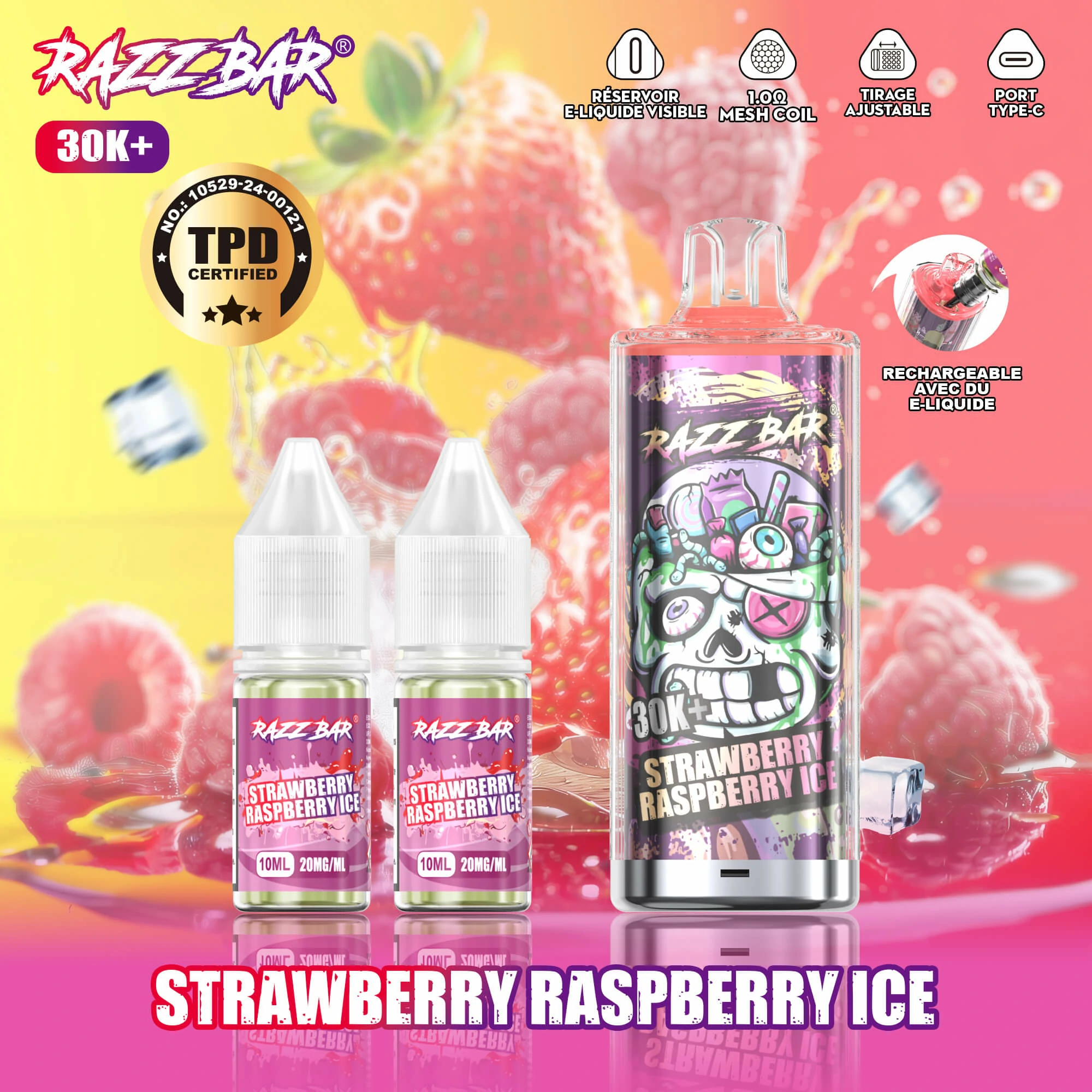 Razz Bar 30000パフ 使い捨て電子タバコ