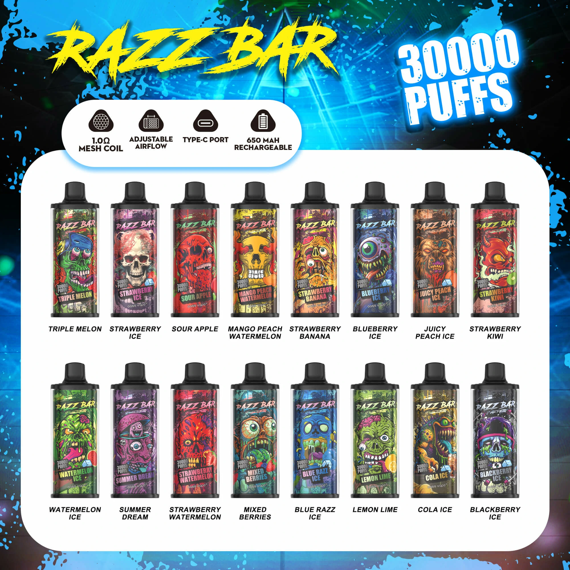 Razz Bar 30000パフ 使い捨て電子タバコ - image 9