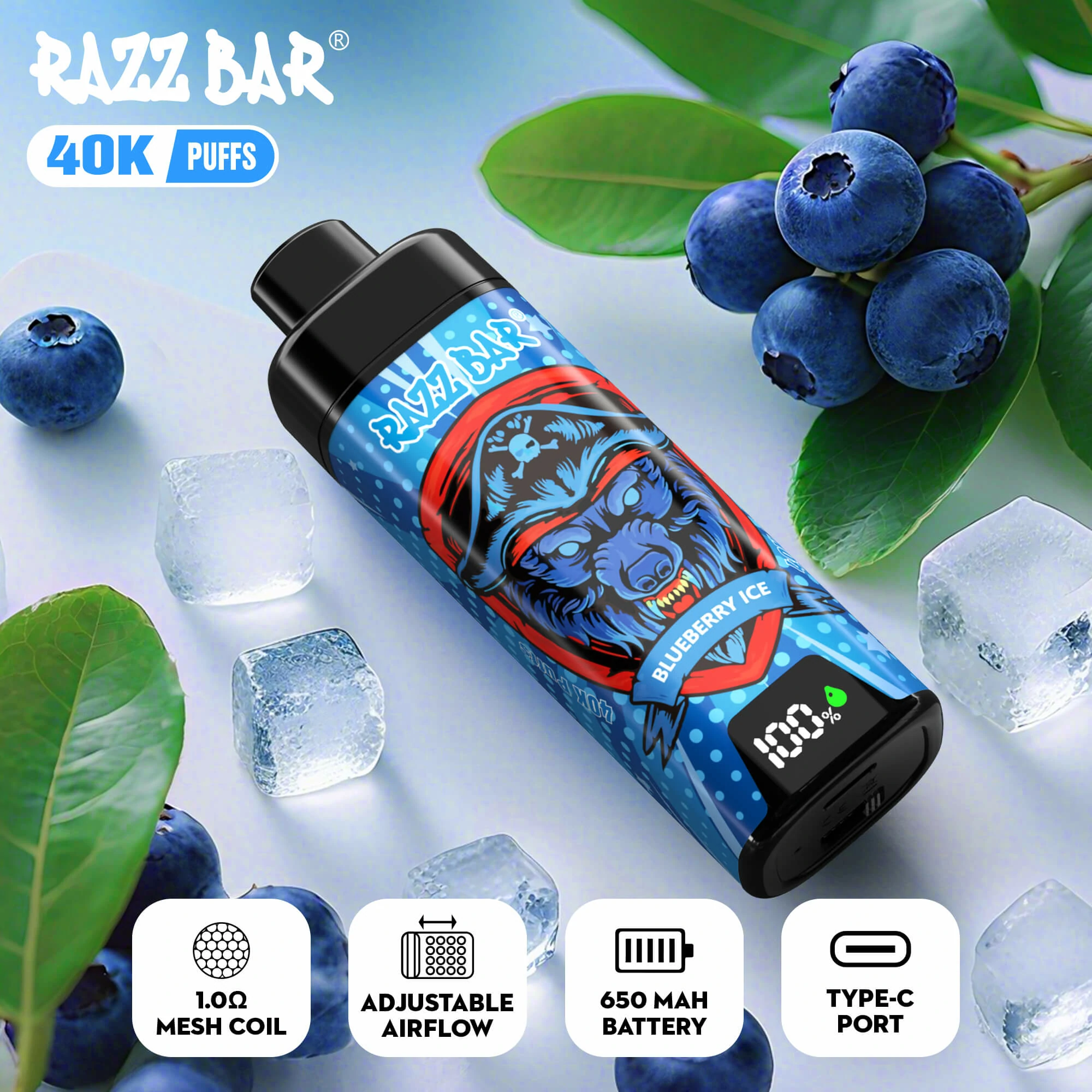 RAZZ Bar Smart Screen 40000パフ 使い捨て電子タバコ - image 3