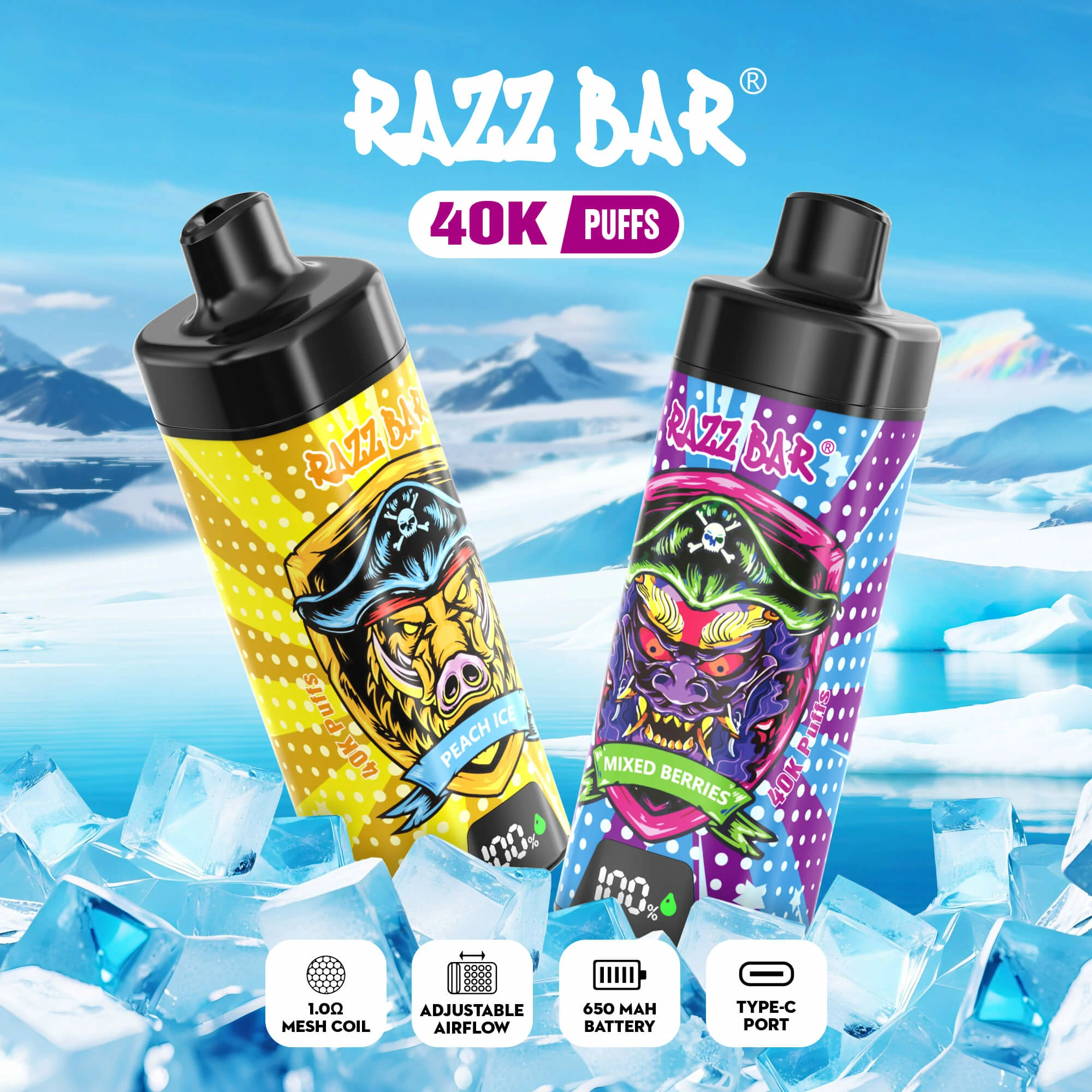 RAZZ Bar Smart Screen 40000パフ 使い捨て電子タバコ - image 4