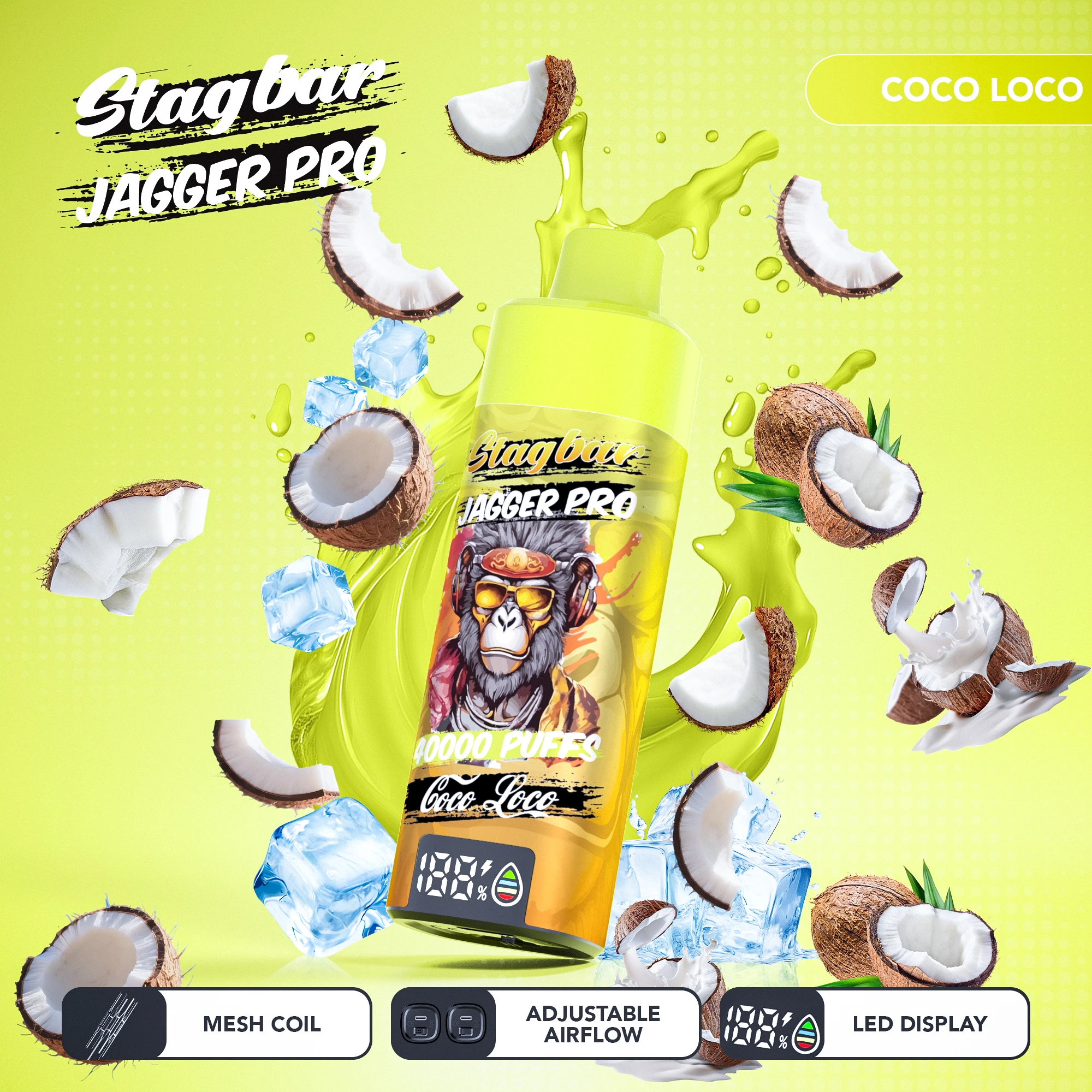 Stag Bar Jagger Pro 40000パフ 使い捨て電子タバコ - image 2