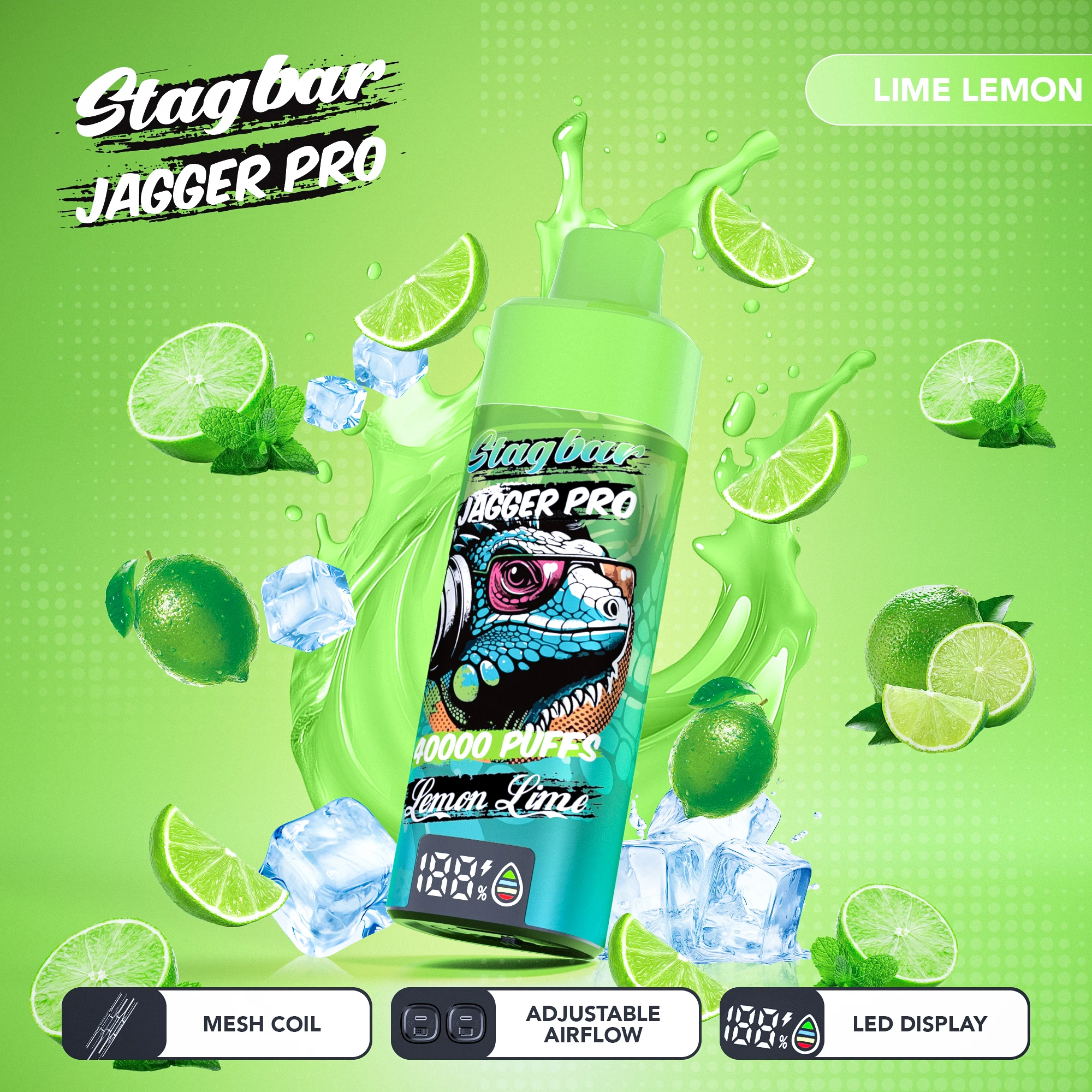 Stag Bar Jagger Pro 40000パフ 使い捨て電子タバコ - image 7