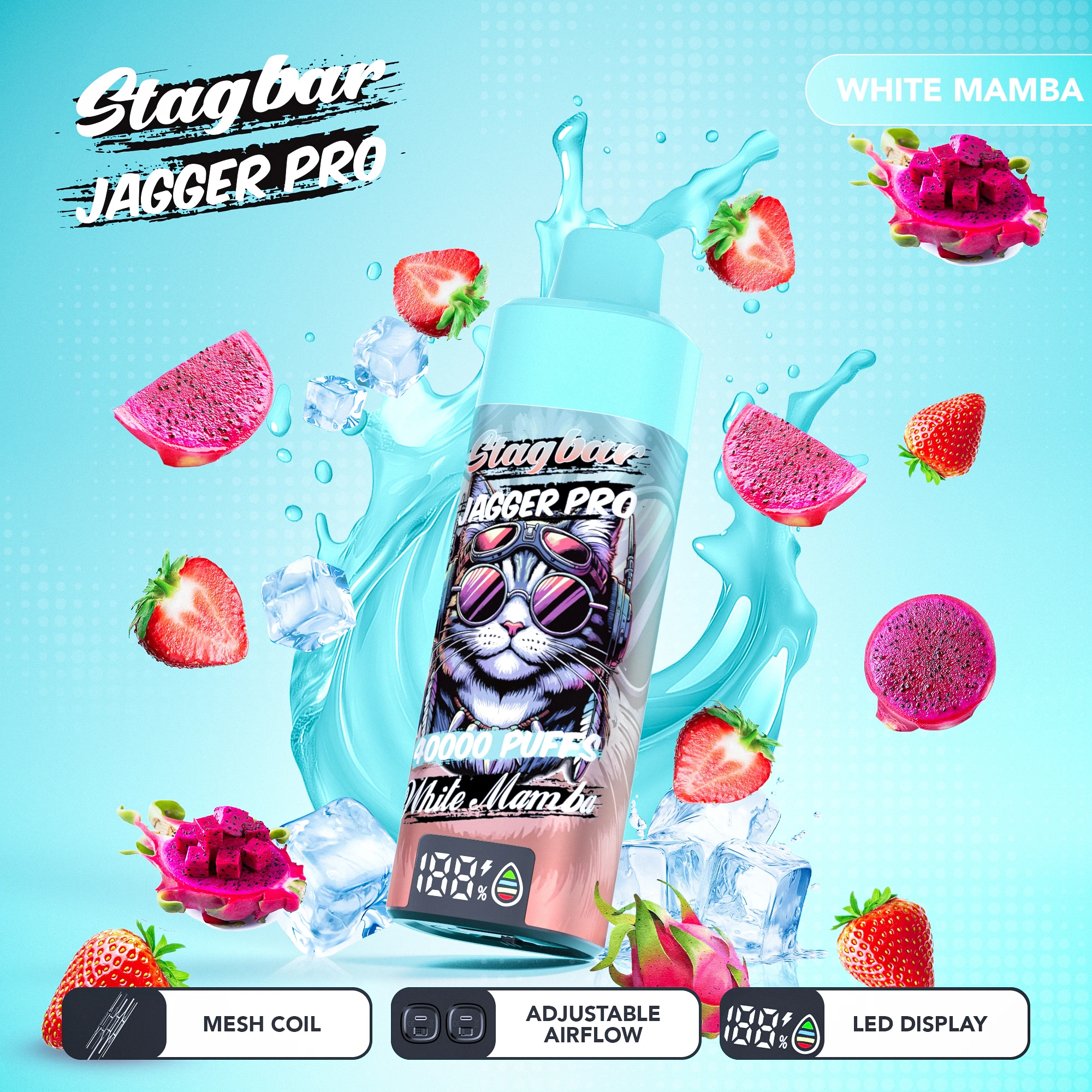 Stag Bar Jagger Pro 40000パフ 使い捨て電子タバコ - image 10
