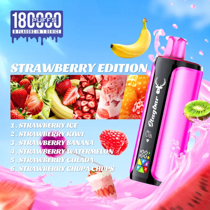 Stag Bar 180000パフ 6-in-1 使い捨て電子タバコ - image 8