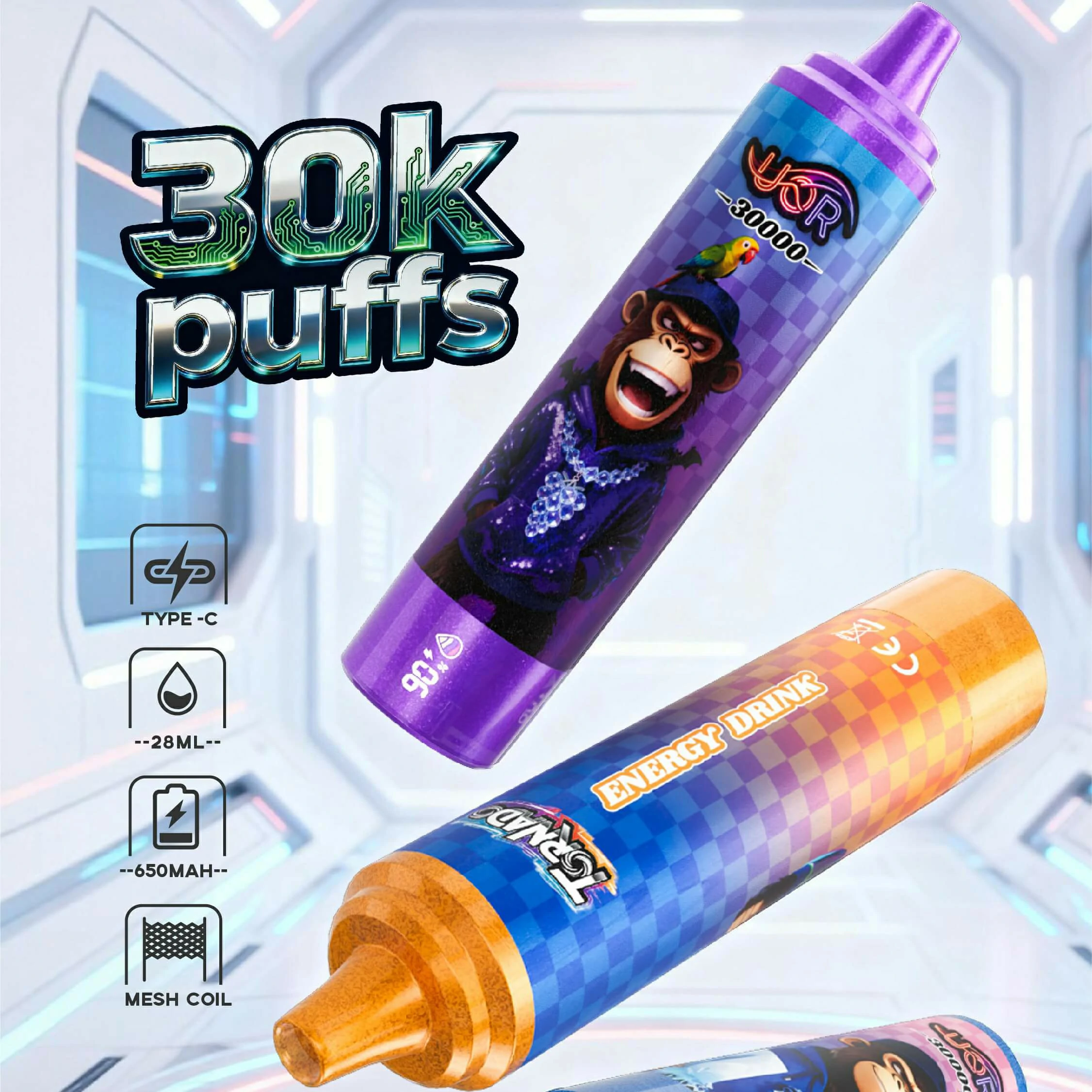 UOR Tornado 30000パフ 使い捨て電子タバコ - image 2