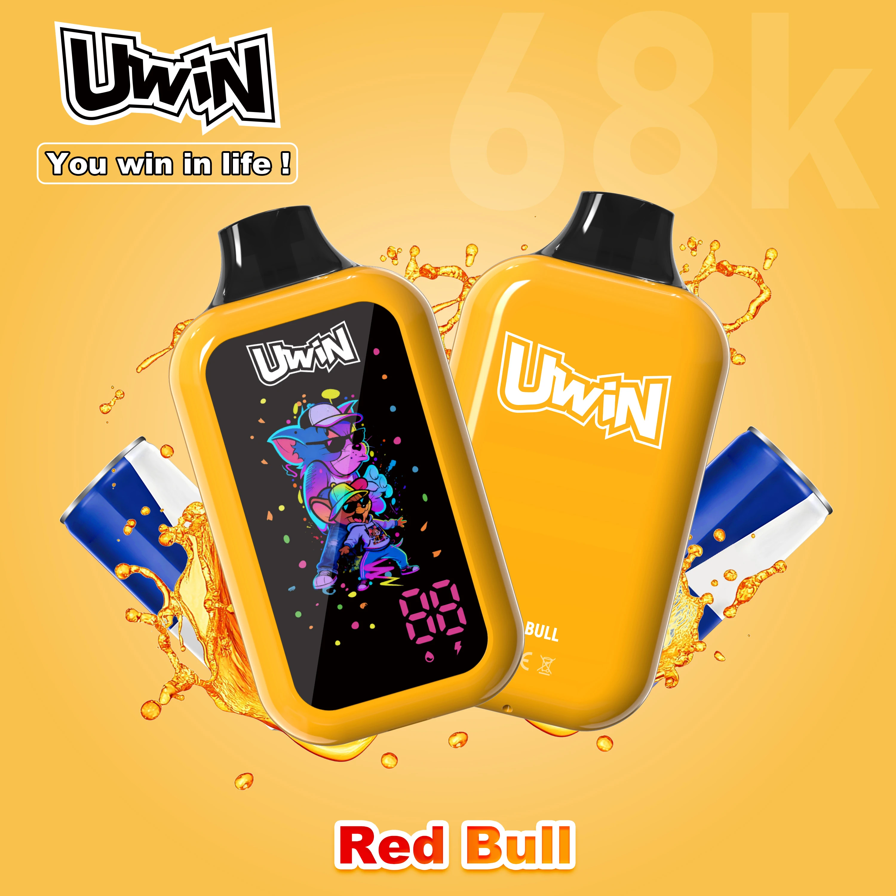 UWIN Digtal Box 68000パフ 使い捨て電子タバコ - image 2
