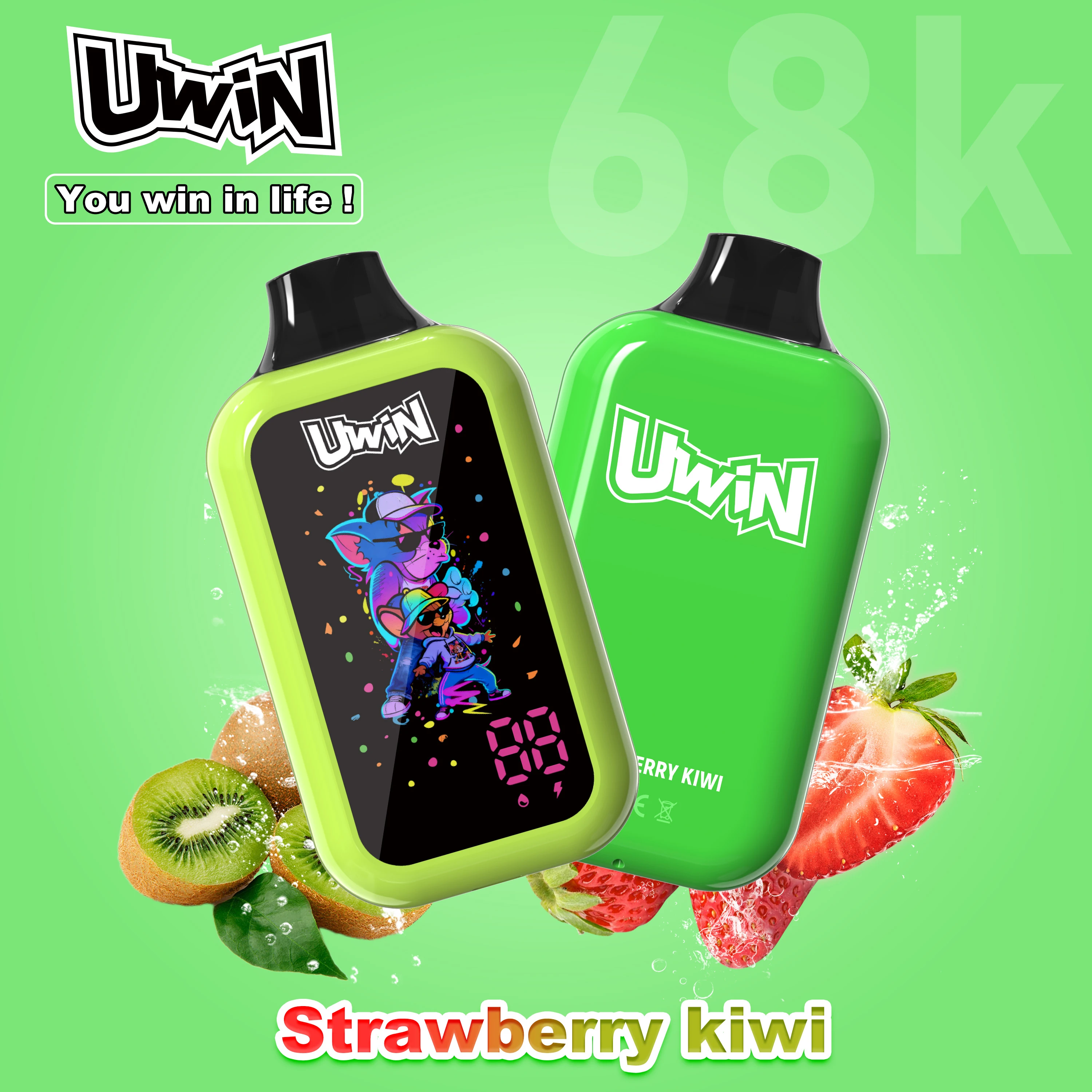 UWIN Digtal Box 68000パフ 使い捨て電子タバコ - image 6