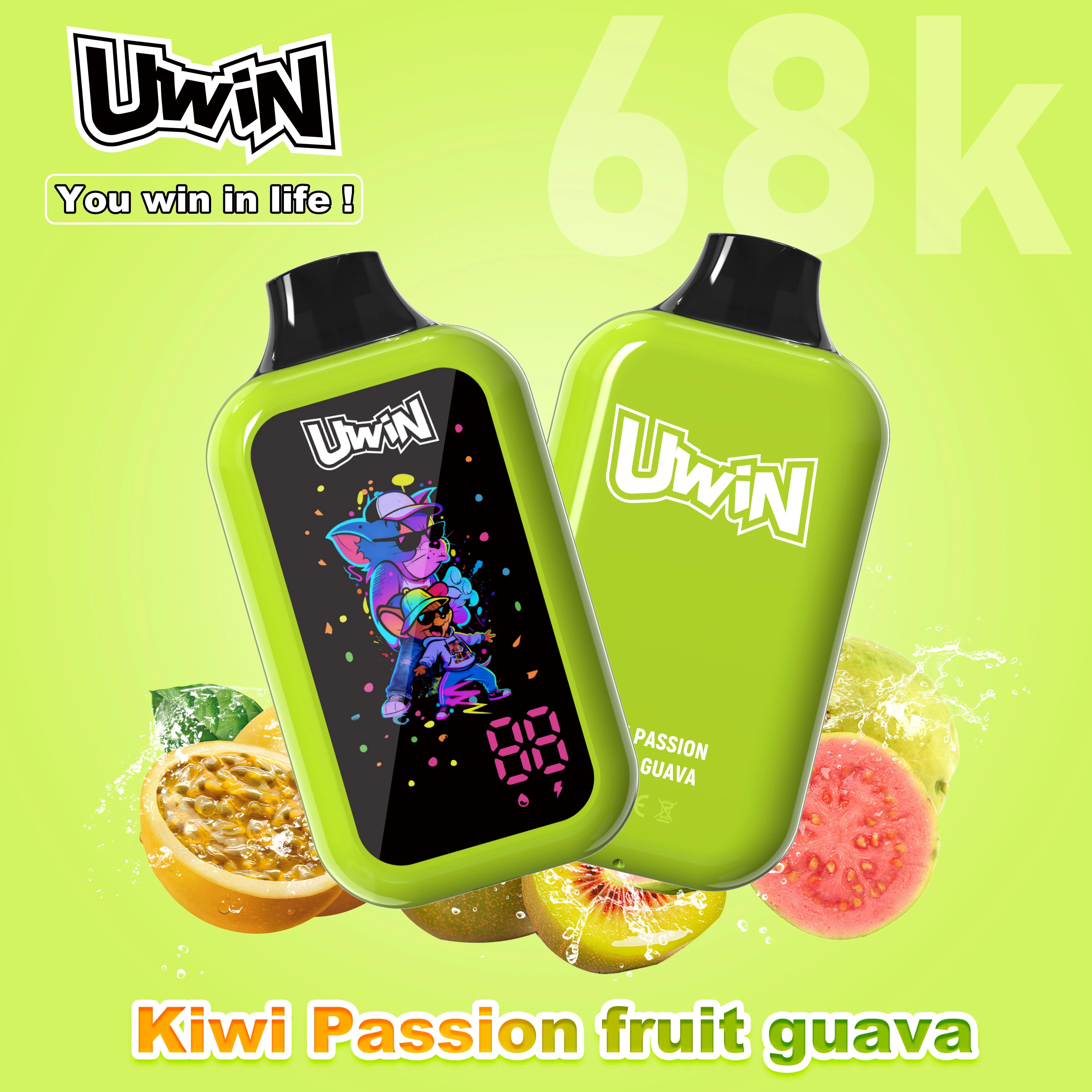 UWIN Digtal Box 68000パフ 使い捨て電子タバコ - image 8