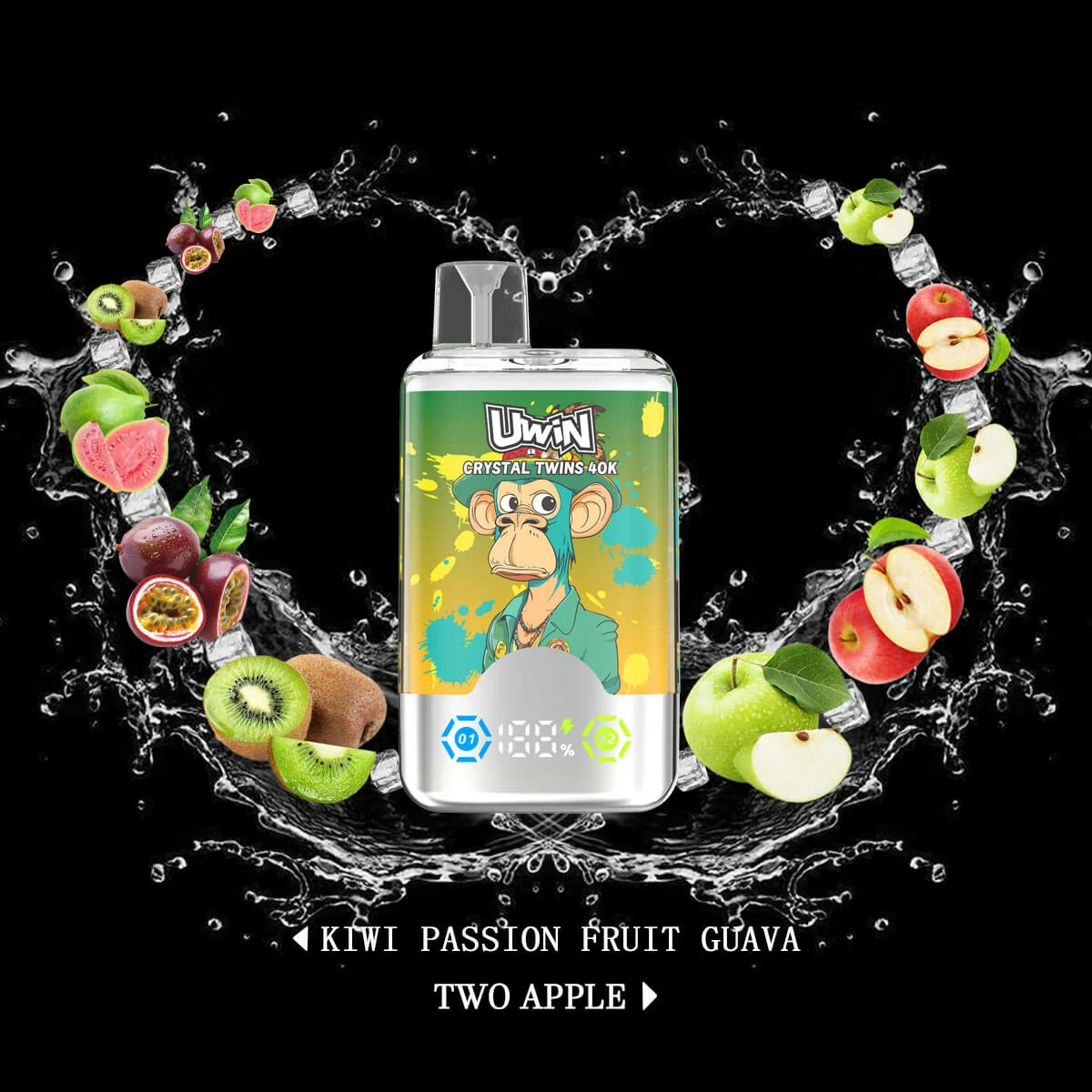Uwin Crystal Twins 40000パフ 使い捨て電子タバコ - image 7
