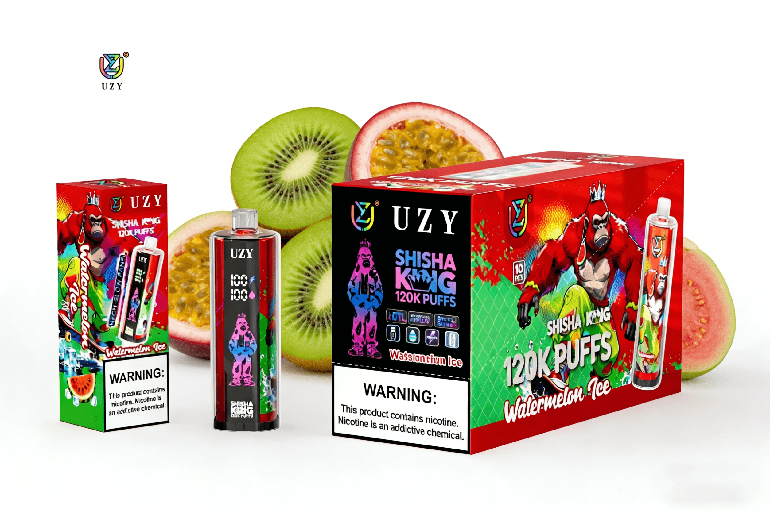 UZY Shisha HOOKAH KING 120000パフ 使い捨て電子タバコ - image 7