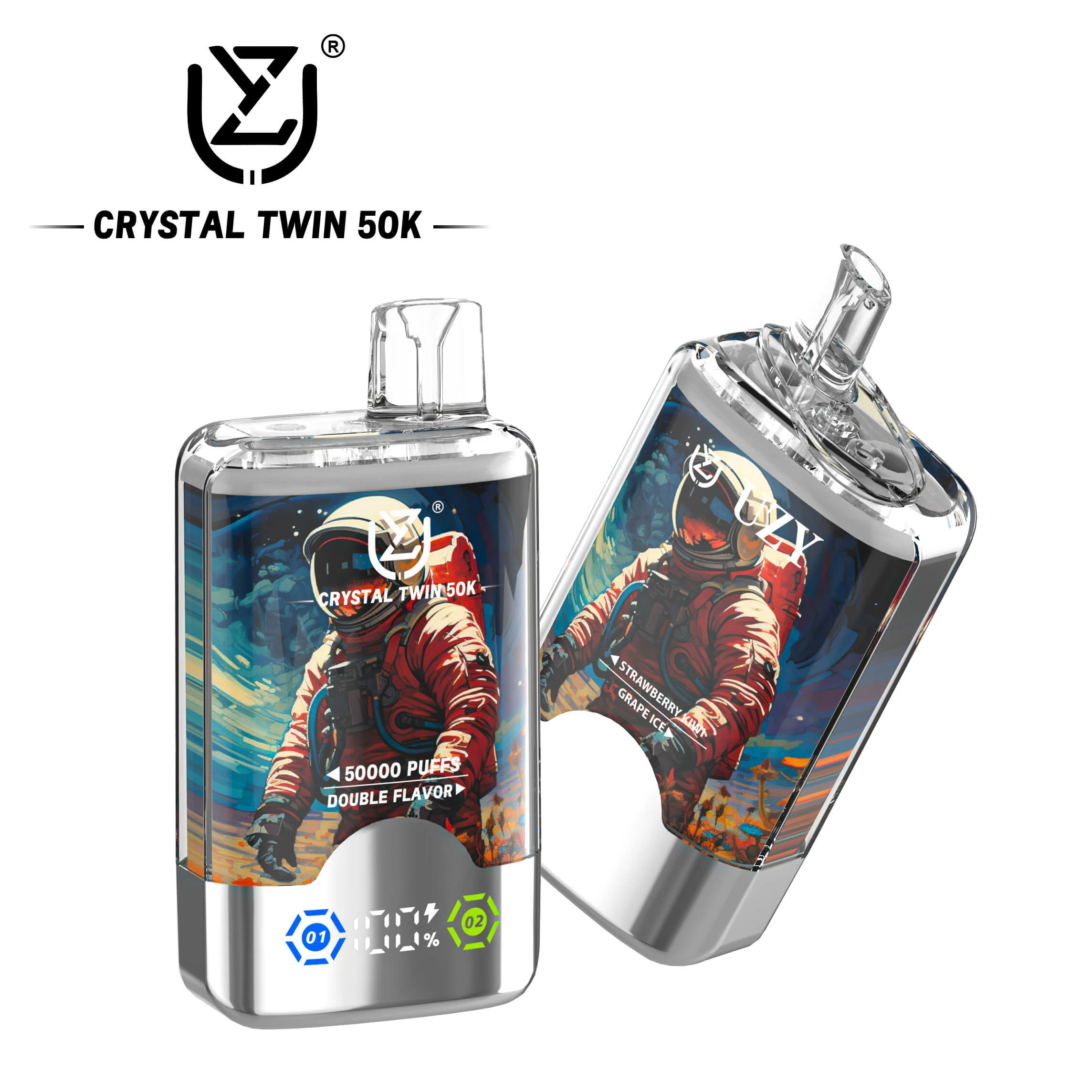 UZY Crystal Twin 50000パフ 使い捨て電子タバコ
