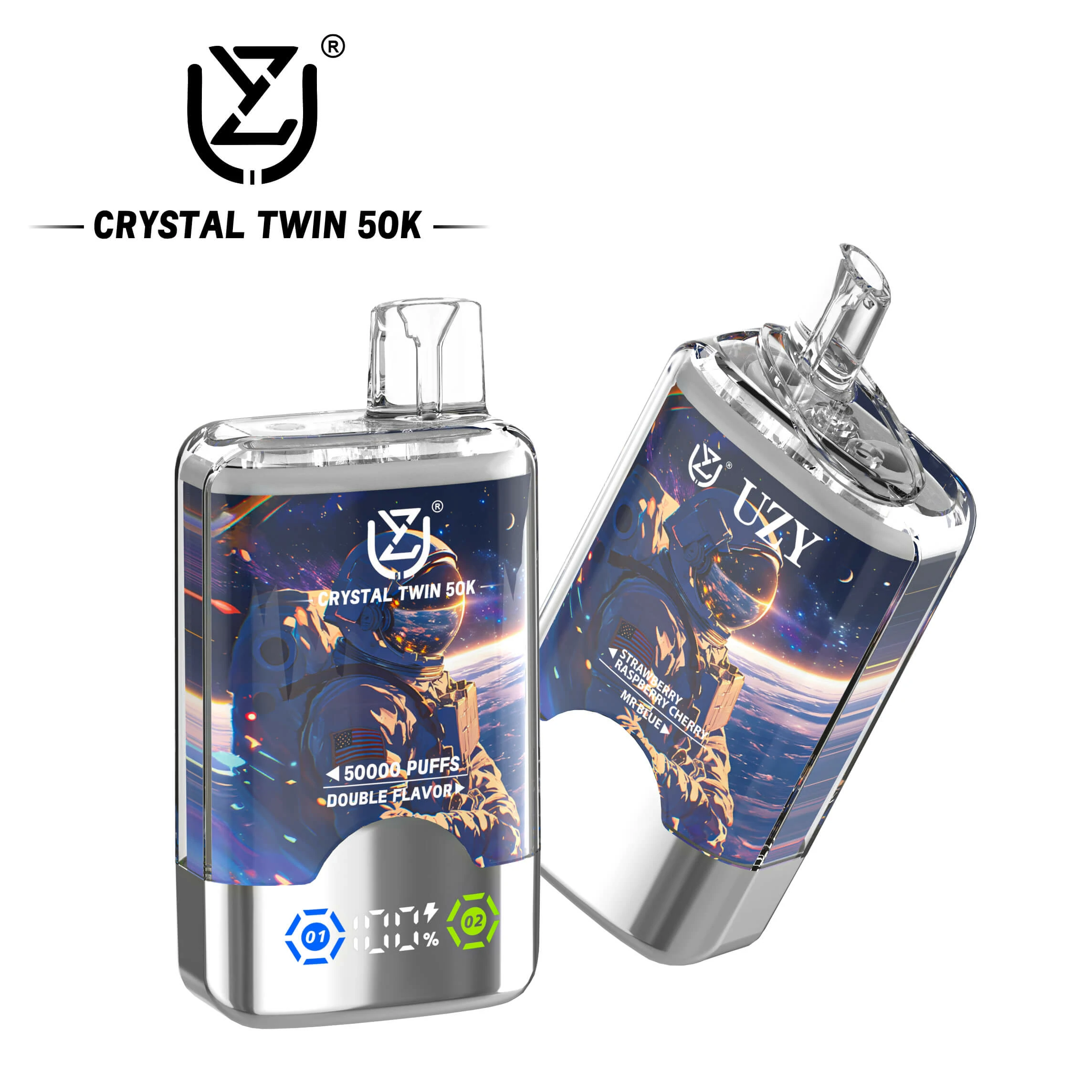 UZY Crystal Twin 50000パフ 使い捨て電子タバコ - image 2
