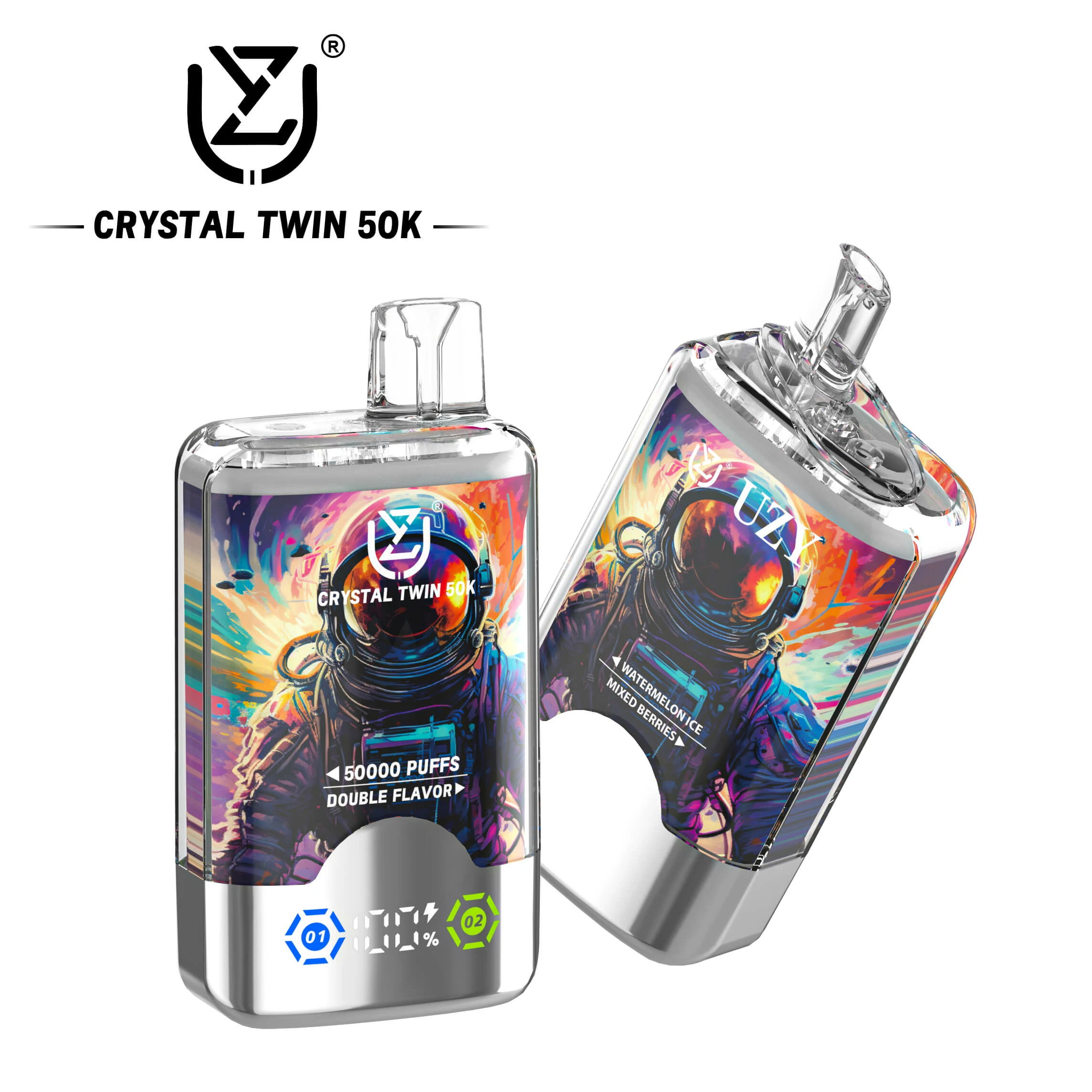 UZY Crystal Twin 50000パフ 使い捨て電子タバコ - image 5