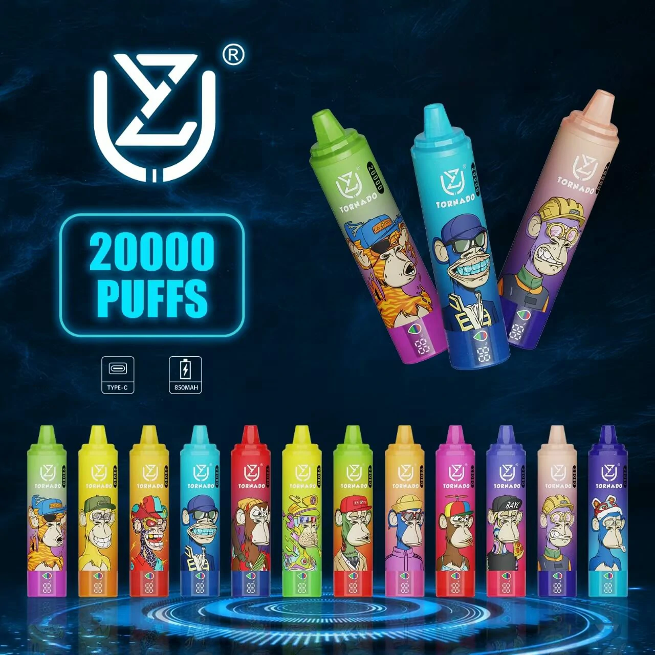 UZY Tornado 20000パフ 使い捨て電子タバコ - image 7