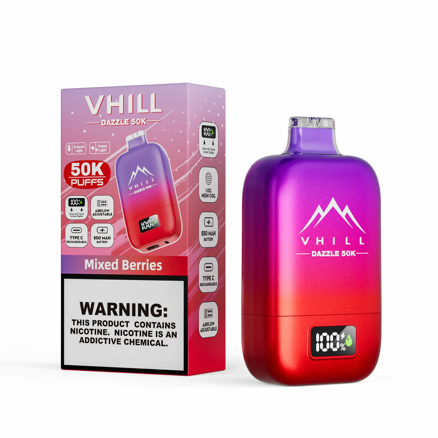VHILL DAZZLE 50000パフ 使い捨て電子タバコ - image 2