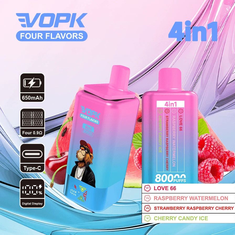 Vopk 80000パフ 4-in-1 使い捨て電子タバコ - image 7
