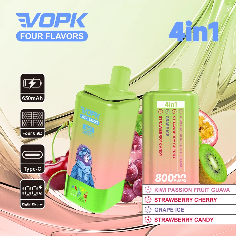 Vopk 80000パフ 4-in-1 使い捨て電子タバコ - image 3