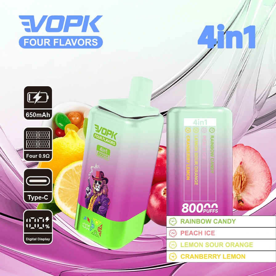 Vopk 80000パフ 4-in-1 使い捨て電子タバコ - image 2