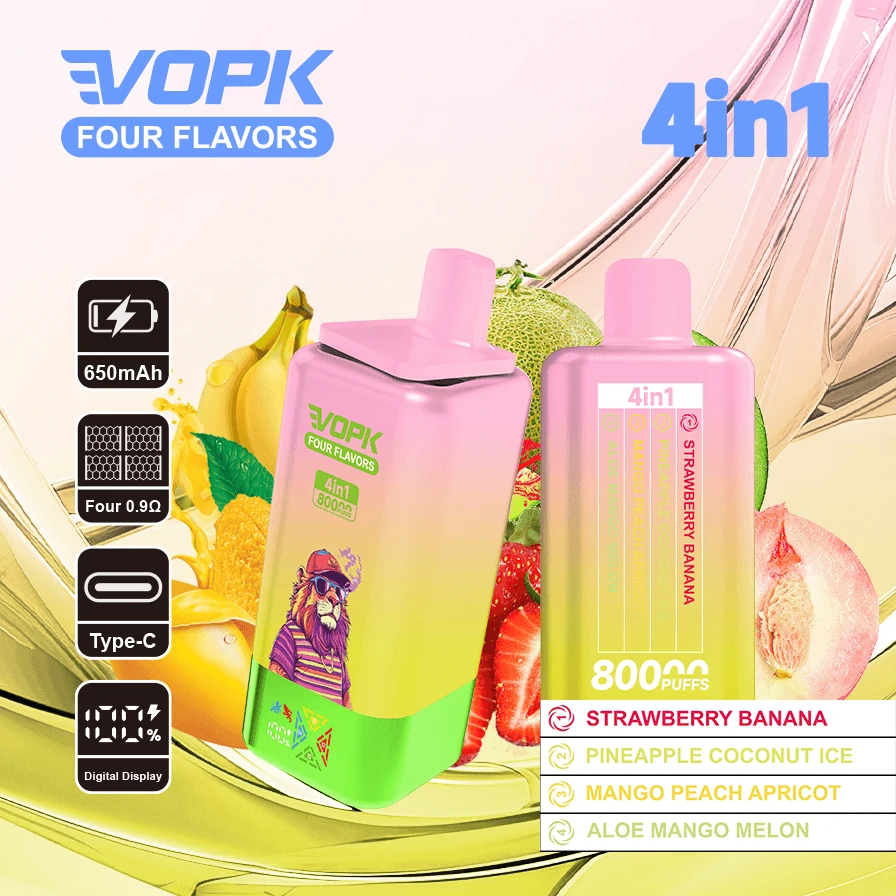Vopk 80000パフ 4-in-1 使い捨て電子タバコ - image 9