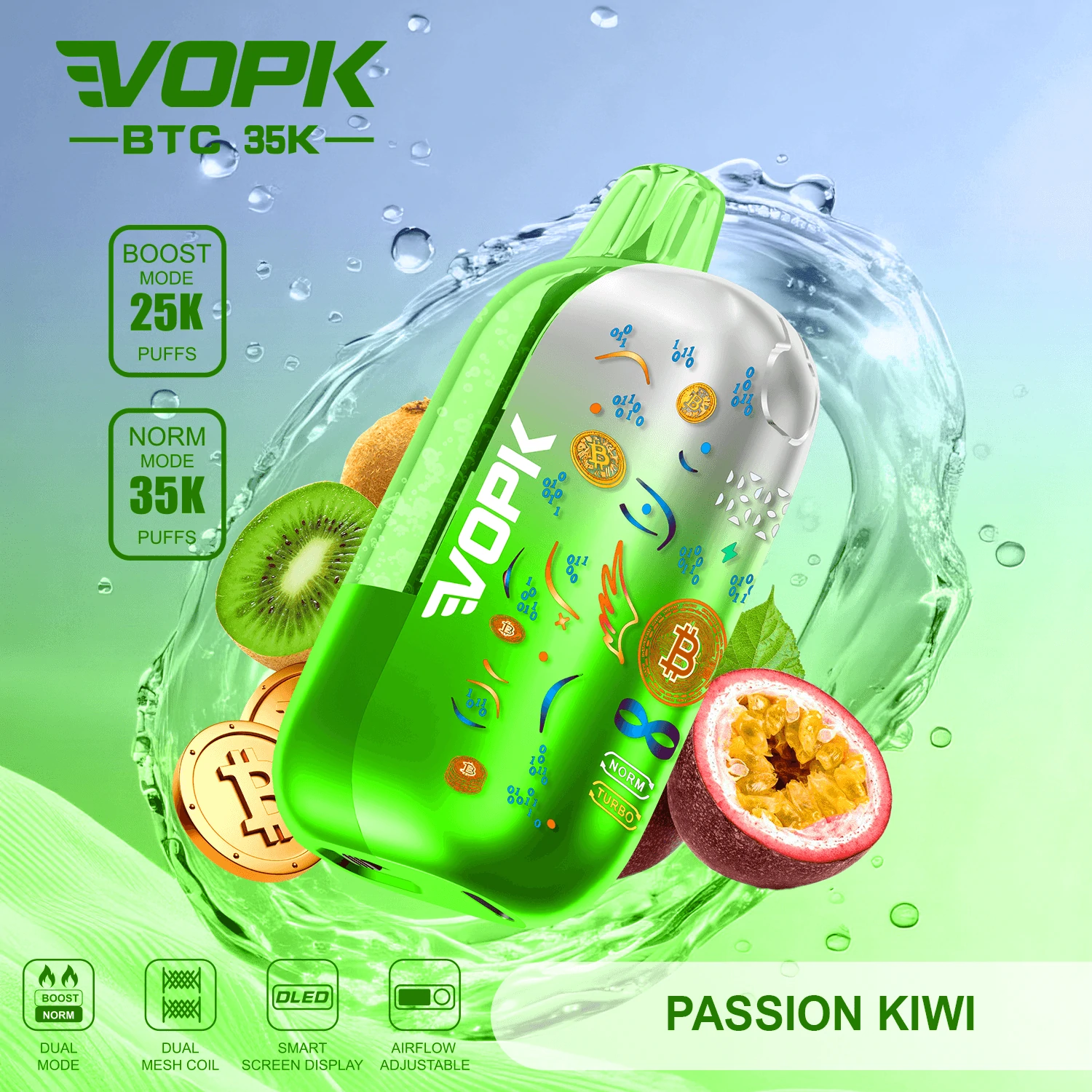 VOPK BTC 35000パフ 使い捨て電子タバコ - image 3
