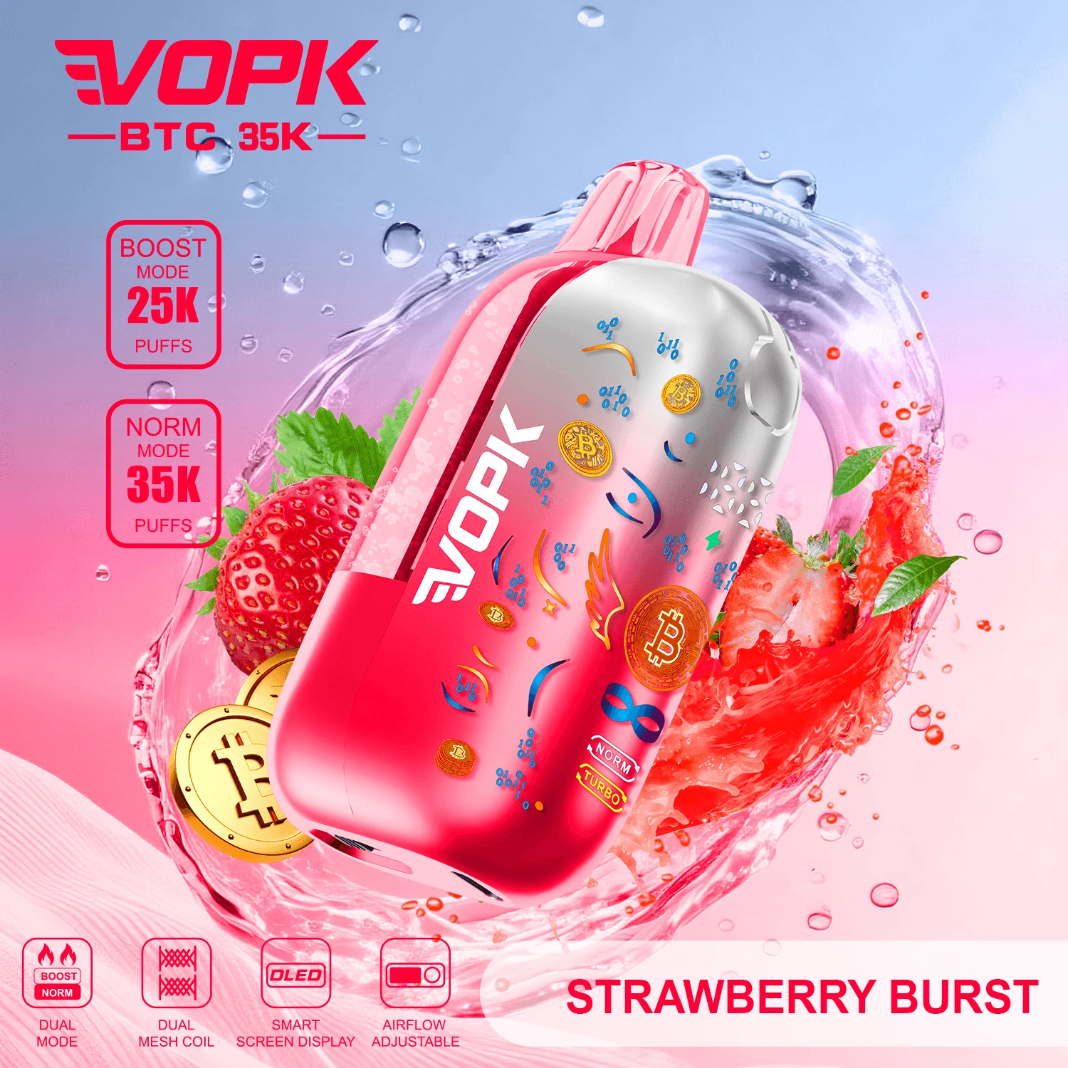 VOPK BTC 35000パフ 使い捨て電子タバコ - image 6