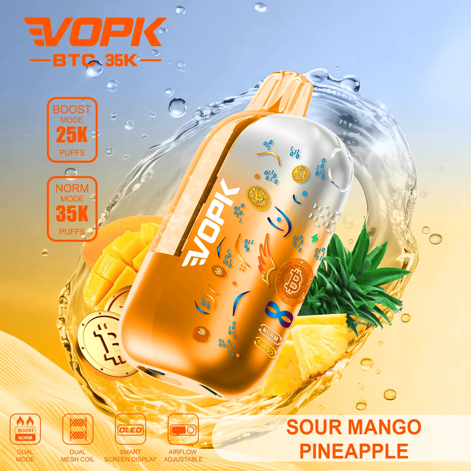 VOPK BTC 35000パフ 使い捨て電子タバコ - image 4