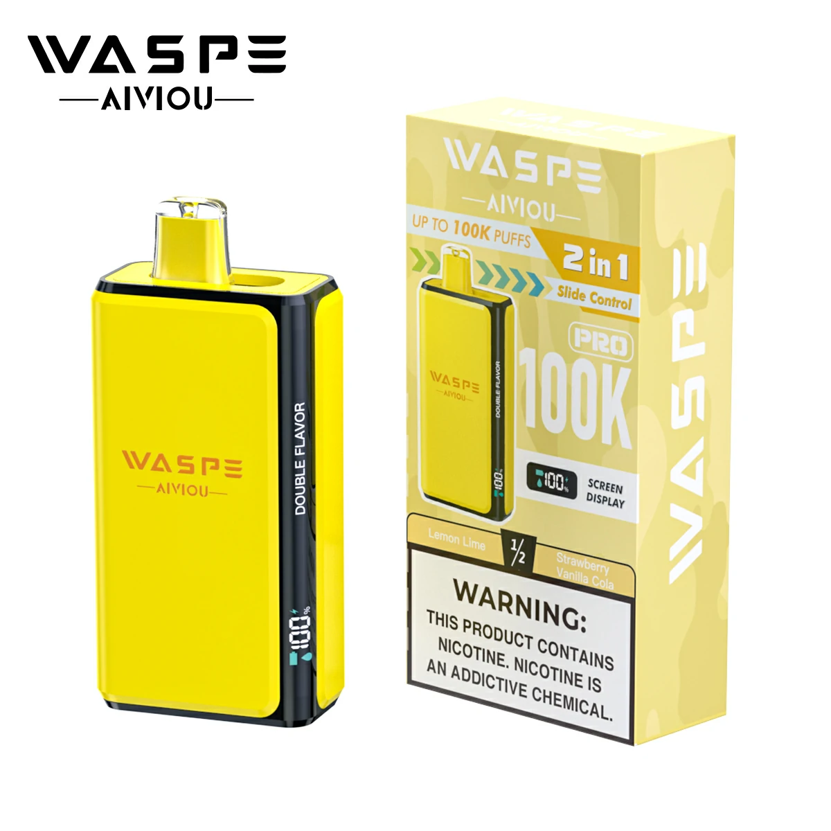 WASPE Pro 100000パフ 2-in-1 使い捨て電子タバコ - image 10