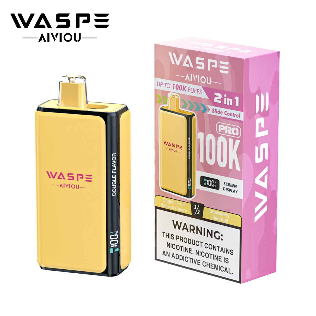 WASPE Pro 100000パフ 2-in-1 使い捨て電子タバコ - image 5