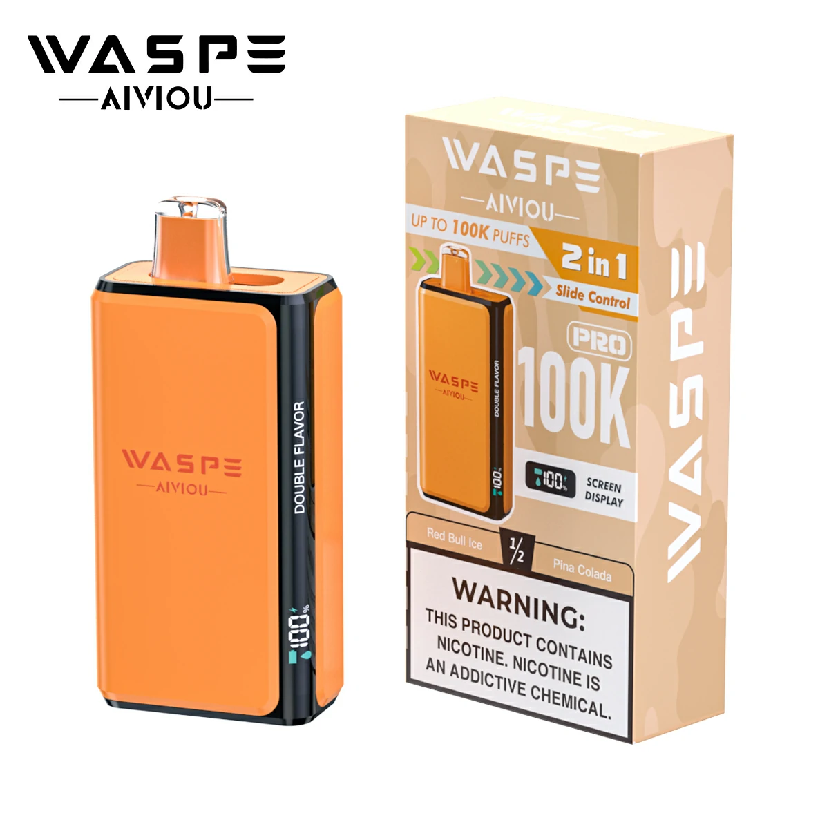 WASPE Pro 100000パフ 2-in-1 使い捨て電子タバコ - image 4