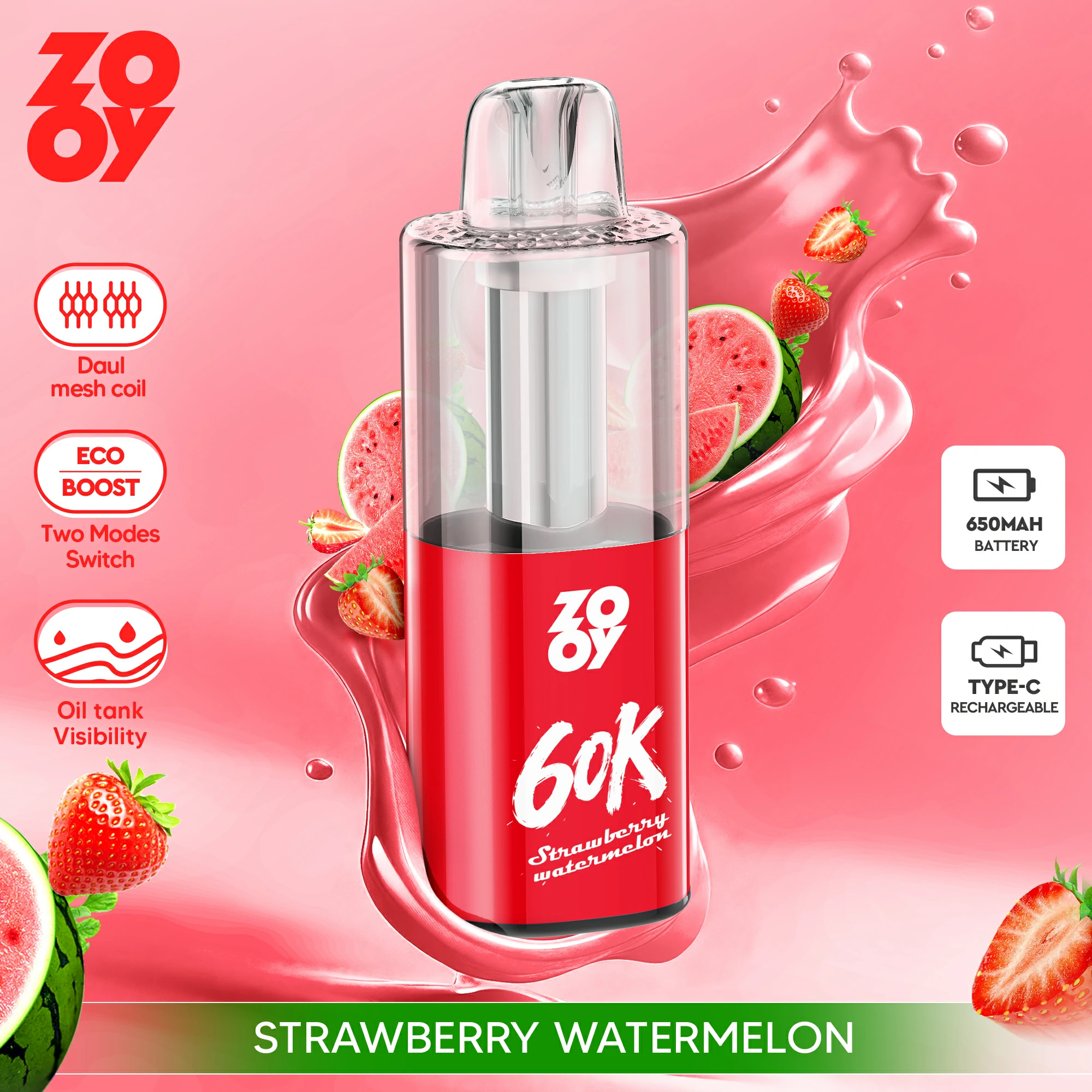 ZOOY Fizz 60000パフ 使い捨て電子タバコ - image 6