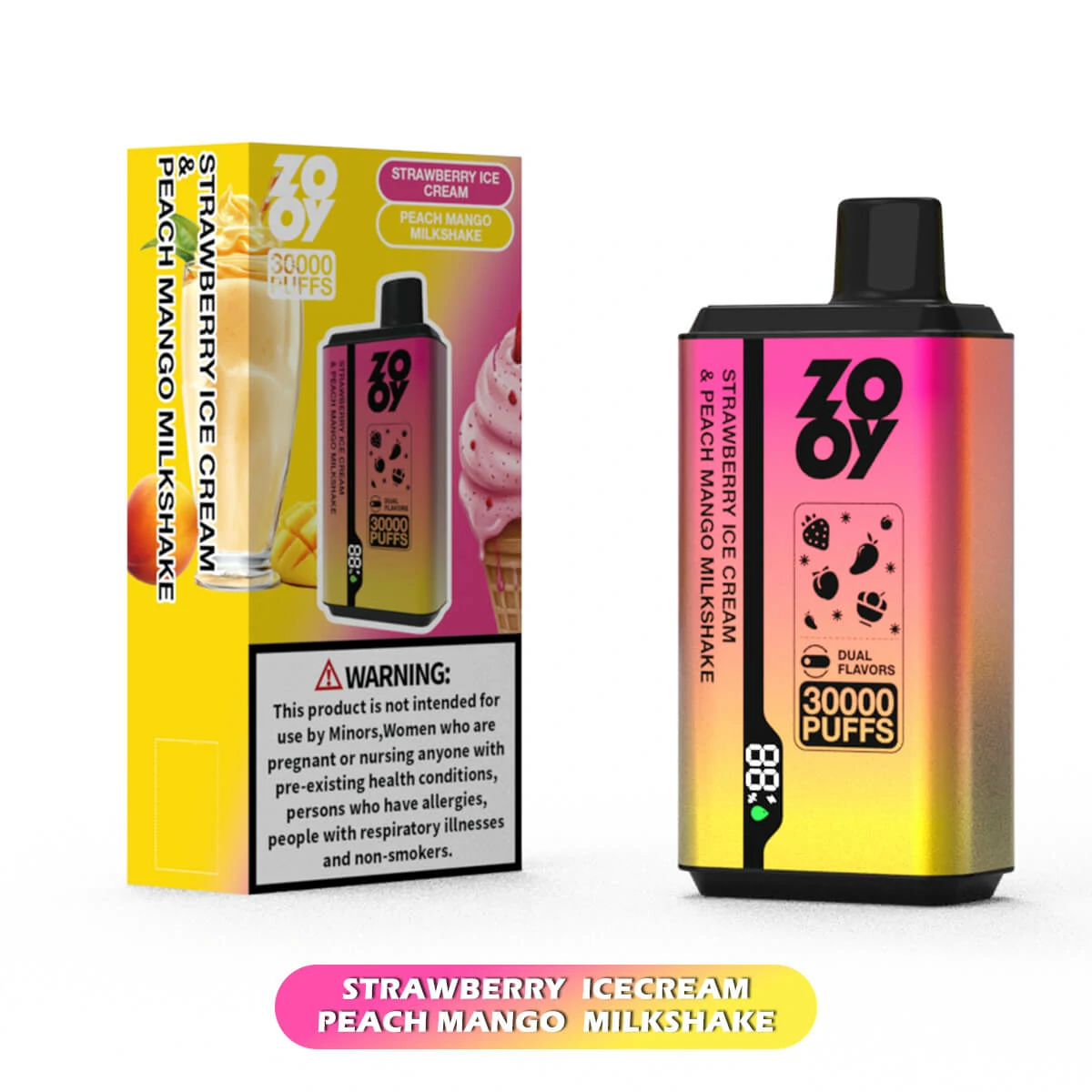 ZOOY Twins 30000パフ 2-in-1 使い捨て電子タバコ - image 9